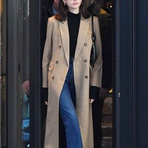 Never worn Reformation Middlebury long wool coat - size S